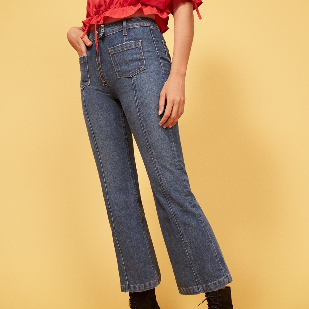 Reformation Elle Jeans in Denim